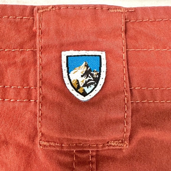 KUHL Rust Red Cargo Shorts Outdoors Hiking Camping Pockets Women's 6 Gorpcore - Picture 4 of 8